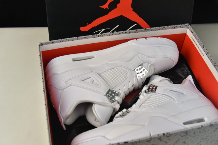 air jordan 4 retro “pure money” white mens 308497-100