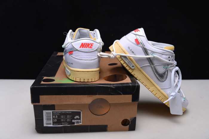 ofw nike dunk low the 01 of 50 white dm1602-127
