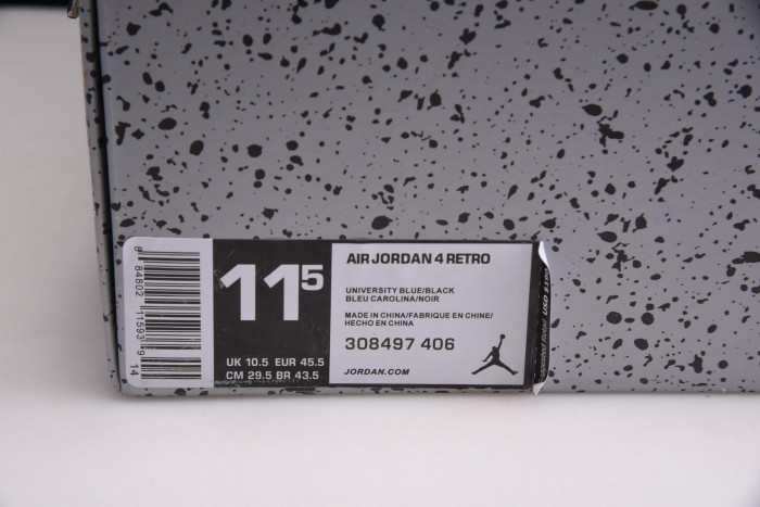 travis scott x air jordan 4 “houston oilers” university blue 308497-406