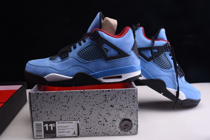 travis scott x air jordan 4 “houston oilers” university blue 308497-406