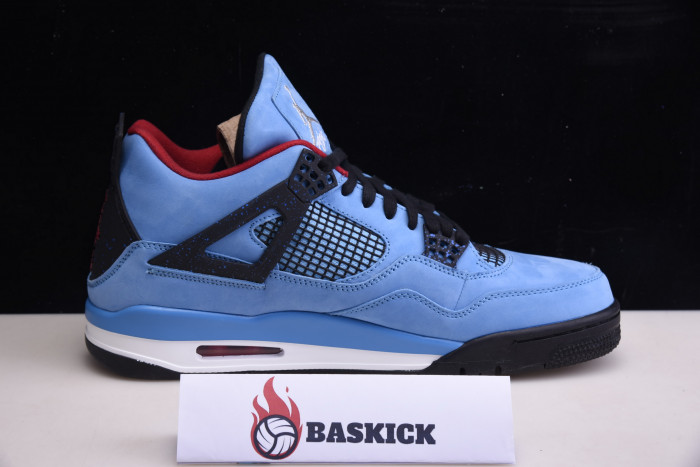 travis scott x air jordan 4 “houston oilers” university blue 308497-406