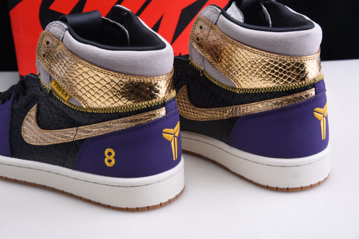 union x air jordan 1 high og black purple gold “mamba” 555088-171