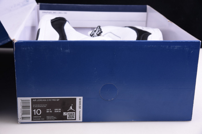 fragment air jordan 3 white black da3595-100