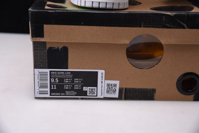 nike dunk low ofw lot 45 dm1602-101