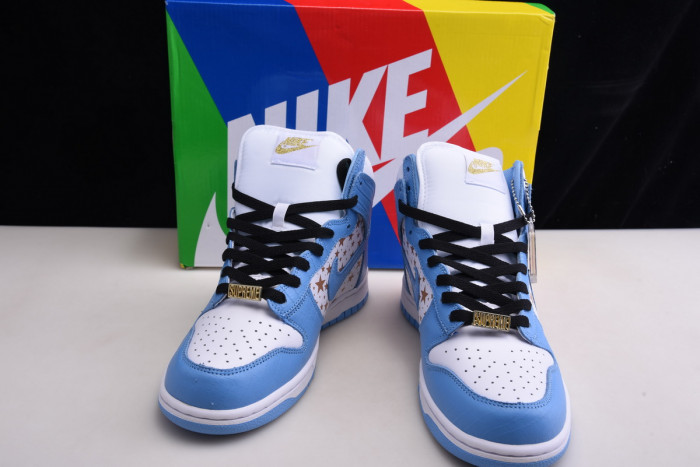 nike dunk high pro sb blue stars 307385-141
