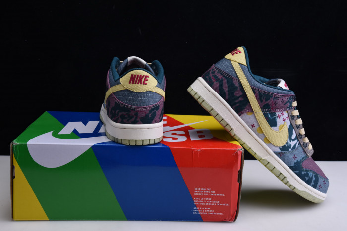 nike dunk low lemon wash multi-color cz9747-900