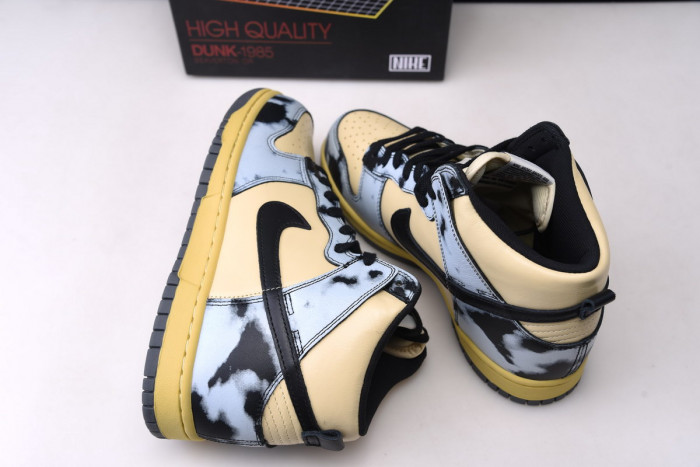 nike dunk high 1985 black acid wash dd9404-700