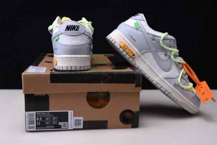 nike dunk low ofw lot 43 dm1602-128