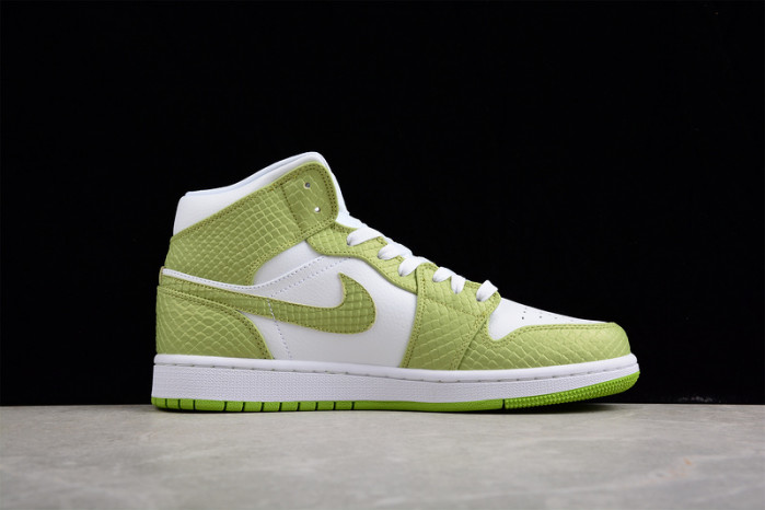 jordan 1 mid green python (w) dv2959-113