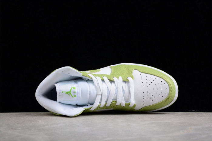 jordan 1 mid green python (w) dv2959-113