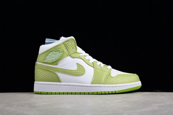 jordan 1 mid green python (w) dv2959-113