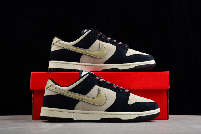 nike dunk low "navy suede" dv3054-001