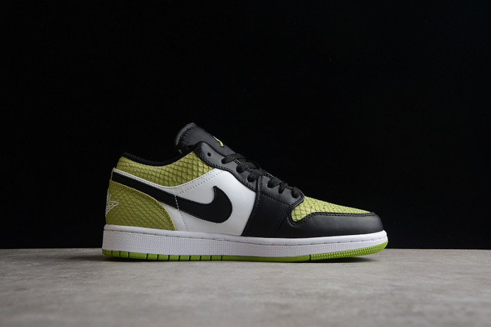 jordan 1 low snakeskin vivid green dx4446-301
