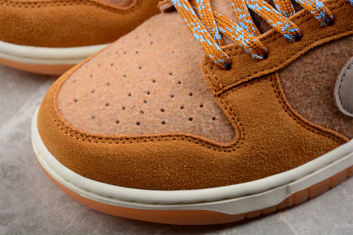 nike sb dunk low wheat brown white dz5350-288