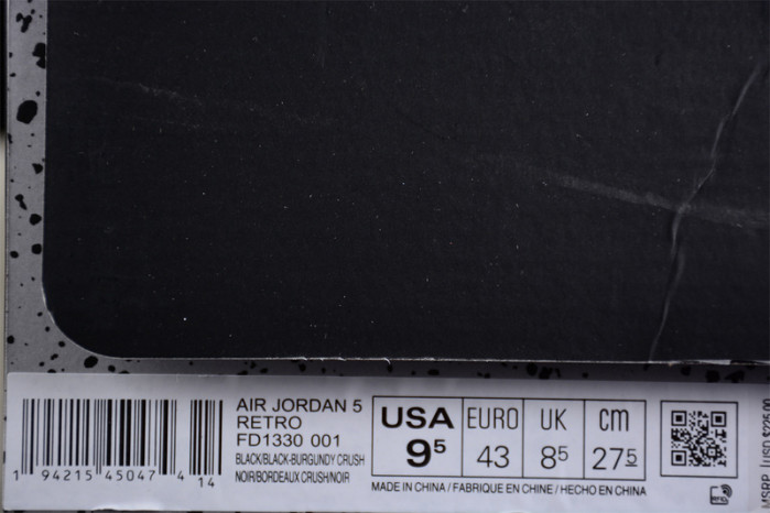 a ma maniÉre x air jordan 5 "black" fd1330-001
