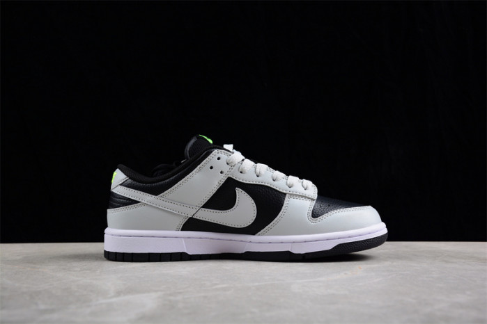 nike dunk low grey panda volt - fd9756-001