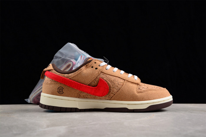 clot x nike dunk low "cork" fn0317-121