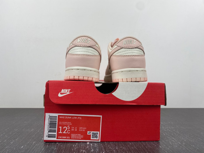 nike dunk low sp orange pearl kids-cw1588-101